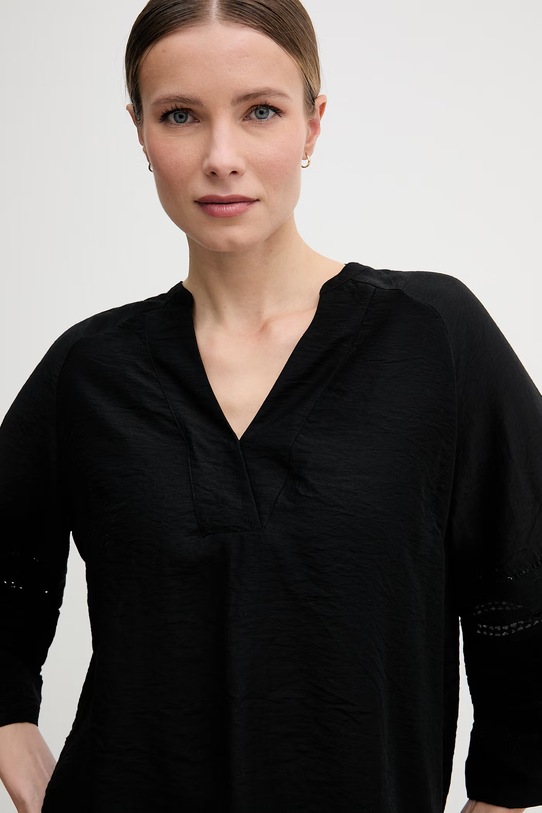 Mos Mosh bluzka damska z wiskozy Aleysa czarny 177950