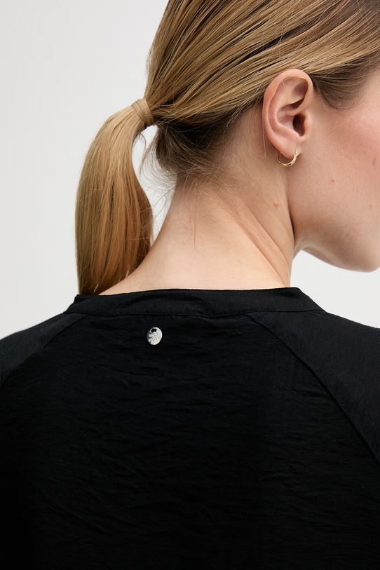 Mos Mosh bluzka damska z wiskozy Aleysa 177950 czarny