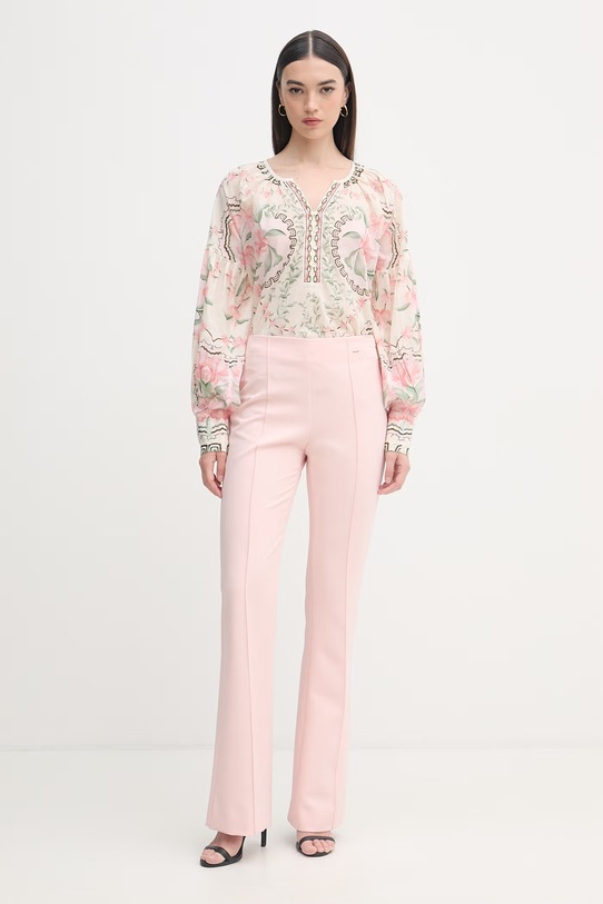 Mos Mosh bluzka damska bawełniana Wylde 178220 zielony SS26