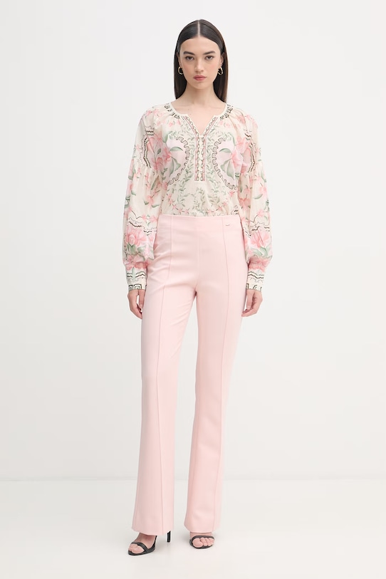 Mos Mosh bluzka damska bawełniana Wylde 178220 zielony SS26