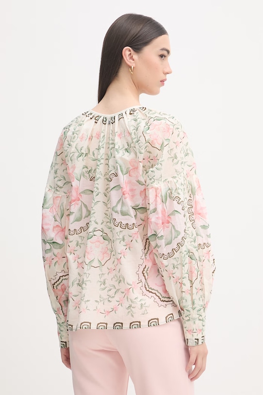 Odzież Mos Mosh bluzka damska bawełniana Wylde 178220 zielony