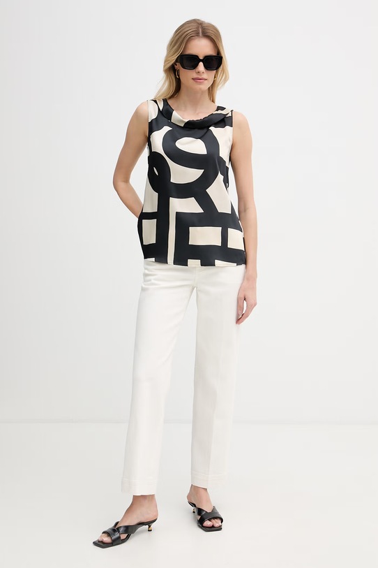 Marella bluzka damska Emme by Marella 2615161142200 czarny SS26