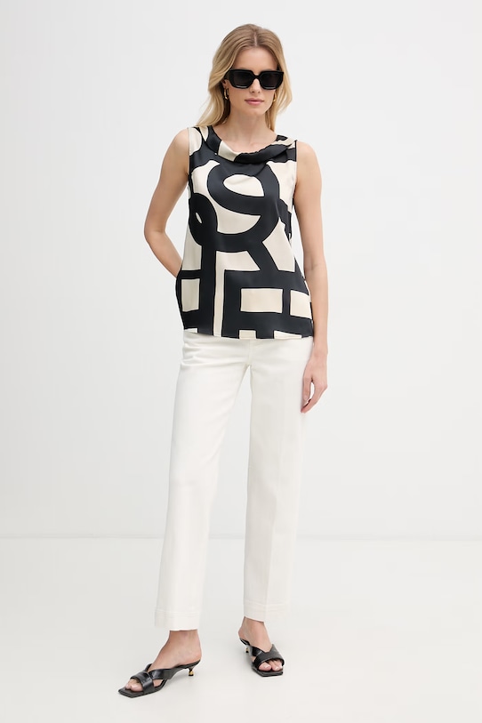 Marella bluzka damska Emme by Marella 2615161142200 czarny SS26