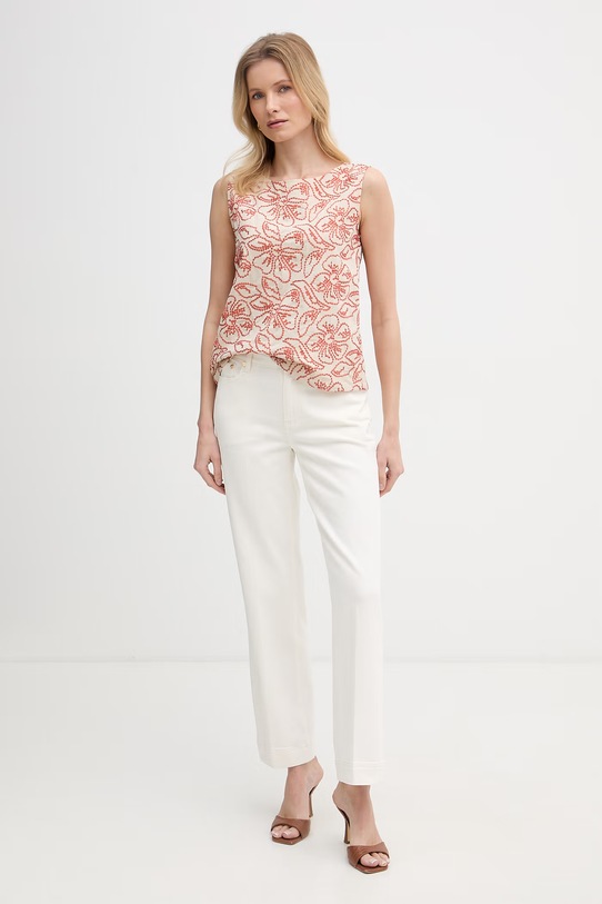 Marella блузка на бретелях для женщин с хлопком Emme by Marella 2615161152200 оранжевый SS26