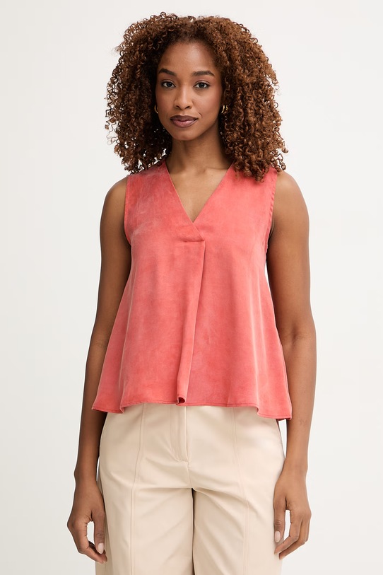 Marella blúzka s ramienkami dámska z lyocellu Emme by Marella ružová 2615161182200