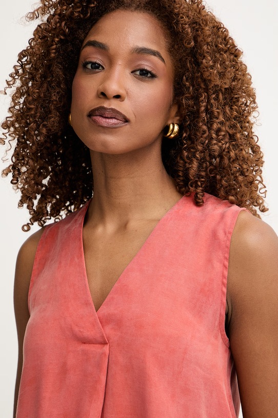 Marella blúzka s ramienkami dámska z lyocellu Emme by Marella ružová 2615161182200