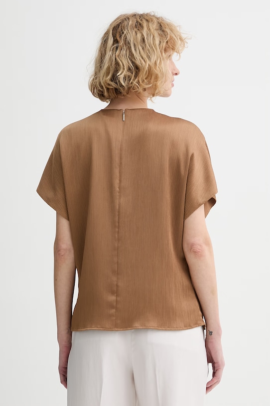 Oblečenie Calvin Klein blúzka dámska LV044F150G hnedá