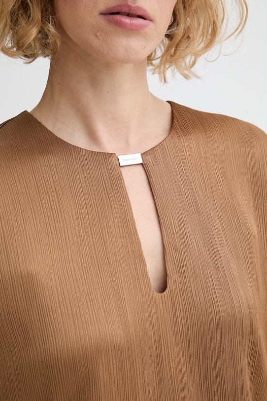 Calvin Klein blúzka dámska LV044F150G hnedá