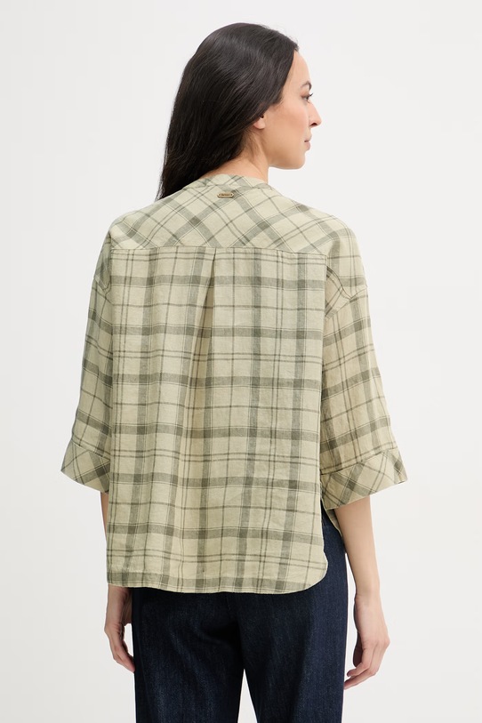 Îmbrăcăminte Barbour cămașă pentru femei, din in Orla LSH1732 verde