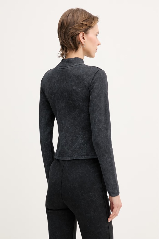 Odzież Alpha Industries longsleeve damskie bawełniane z elastanem World Cut Out Longsleeve W 266090 szary