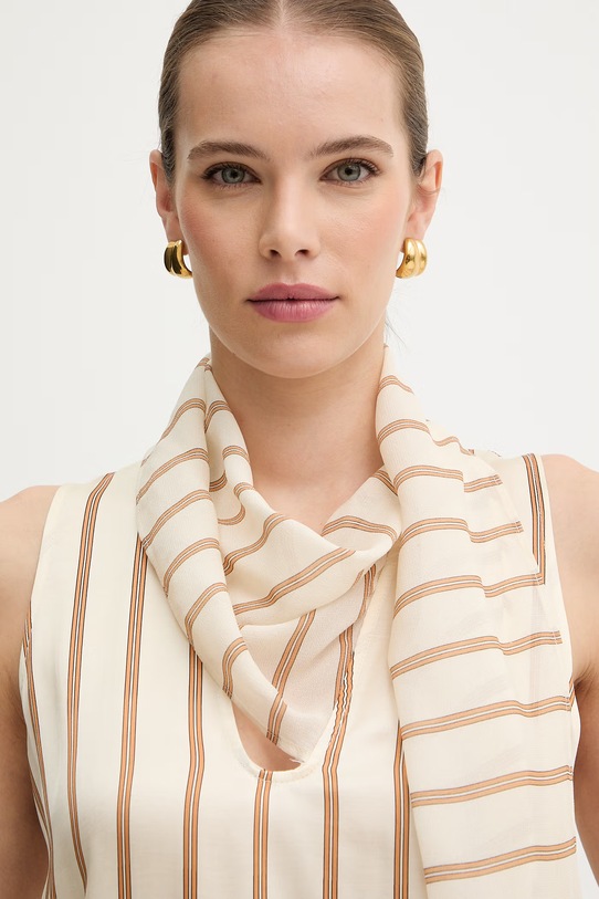 Simona Corsellini bluzka beżowy P26CPTO00401