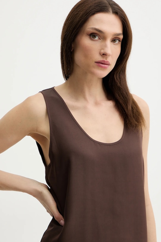 Simona Corsellini bluzka brązowy P26CPTO02001