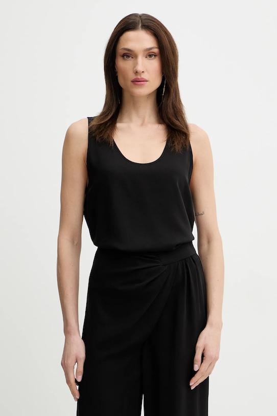 Simona Corsellini bluzka casual czarny P26CPTO02001