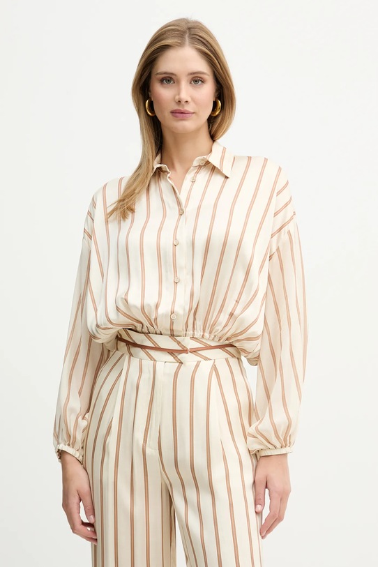 Simona Corsellini koszula casual beżowy P26CPCA00601