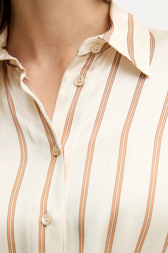 Simona Corsellini koszula beżowy P26CPCA00601