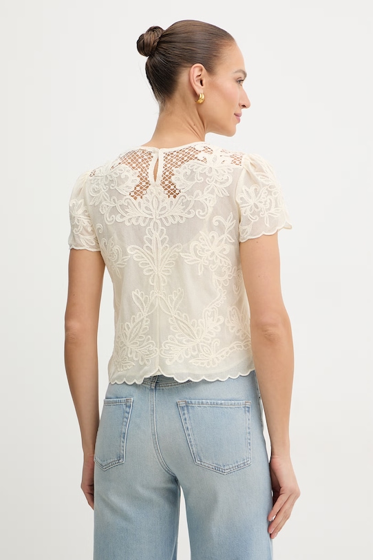 Odzież Twinset bluzka damska 261TP2581 beżowy