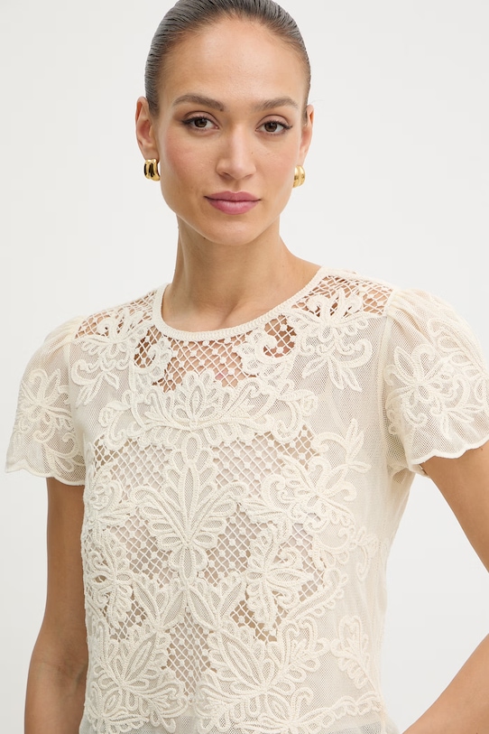 Twinset bluzka damska beżowy 261TP2581