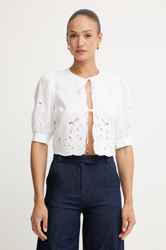 Twinset bluză pentru femei, cu in alb 261TT2120