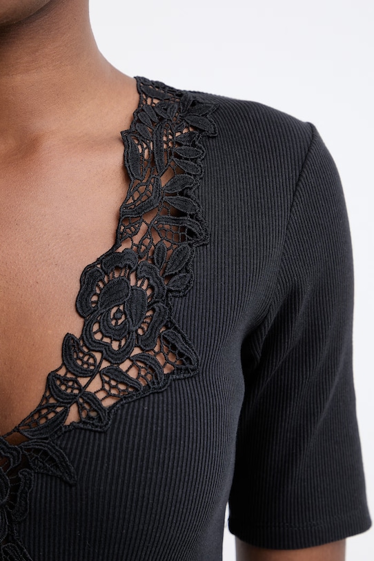 Twinset tričko dámske bavlnené 261TT2361 čierna