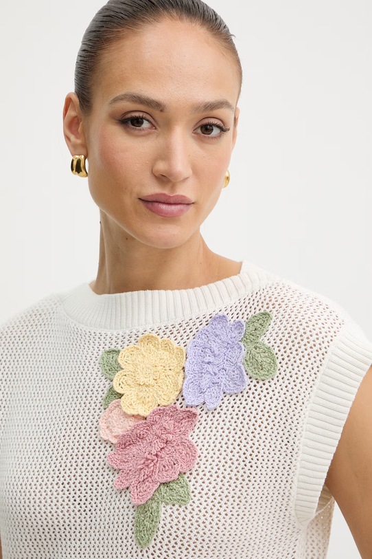 Twinset damskie bawełniane beżowy 261TT3310