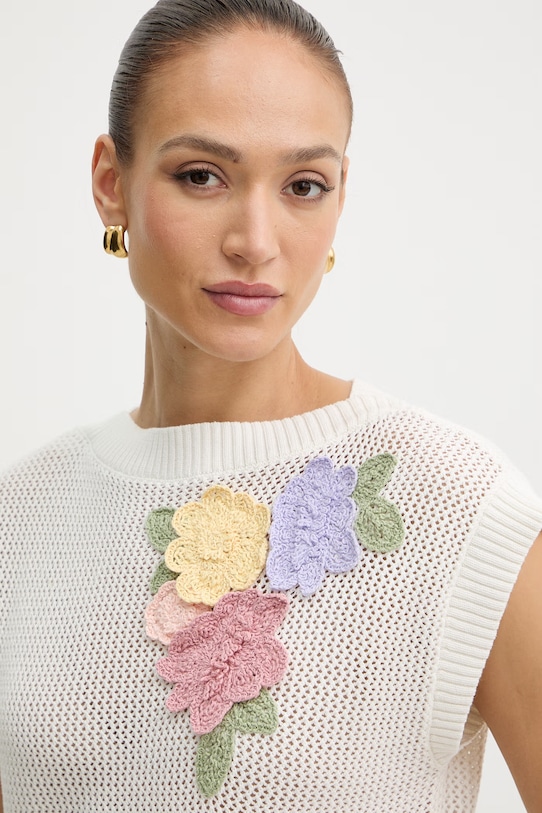 Twinset damskie bawełniane beżowy 261TT3310