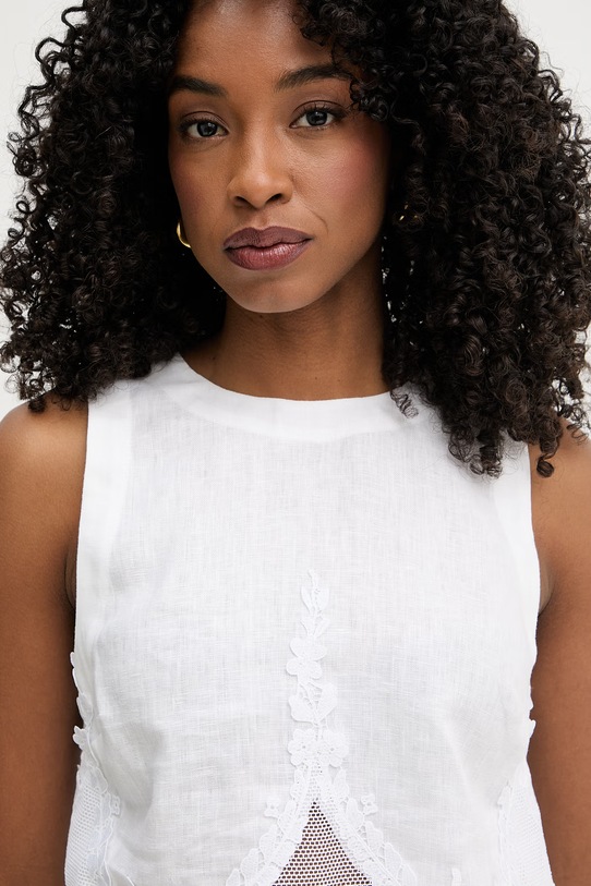 Twinset blúzka dámska ľanová biela 261TT2182