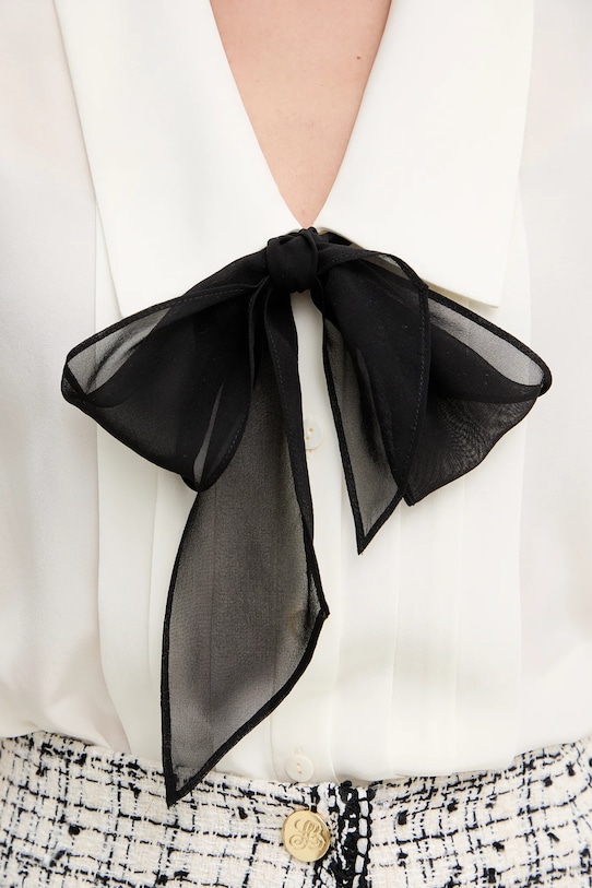 Luisa Spagnoli koszula jedwabna Balda 542842 beżowy