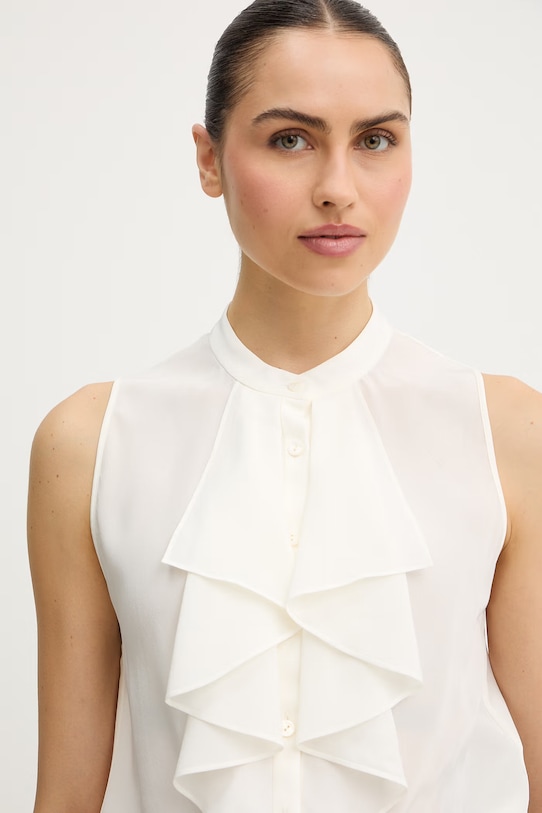 Luisa Spagnoli koszula jedwabna Burrata beżowy 542828