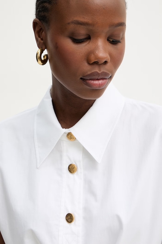 Luisa Spagnoli bluzka damska bawełniana Bassista biały 543074