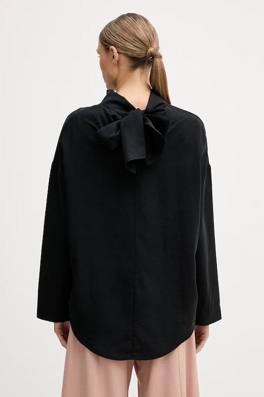 Дрехи Sisley Блуза дамска лиоселова 51MRLQ0AH черен