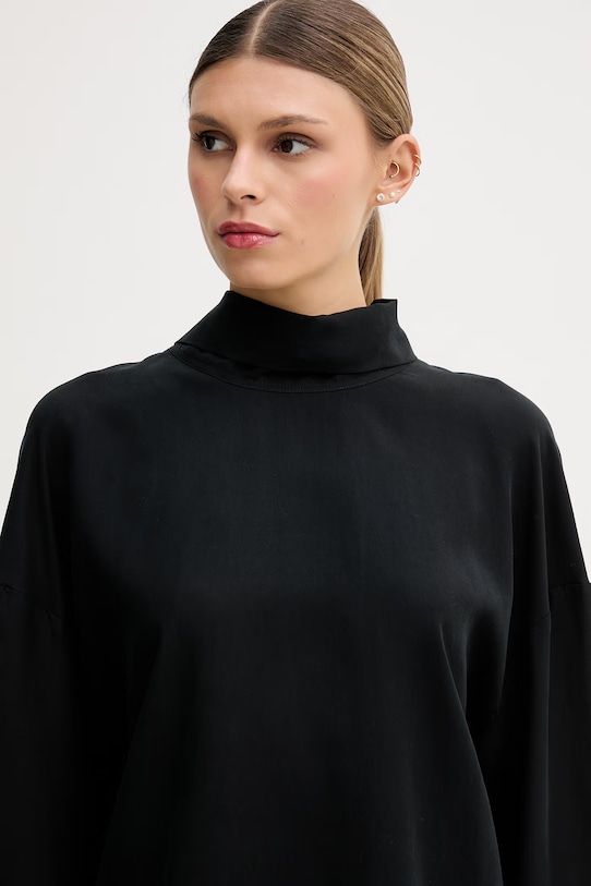 Sisley Блуза дамска лиоселова черен 51MRLQ0AH