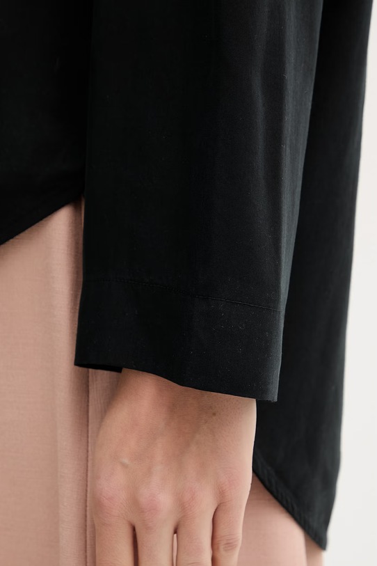 Sisley bluzka damska z lyocellem 51MRLQ0AH czarny