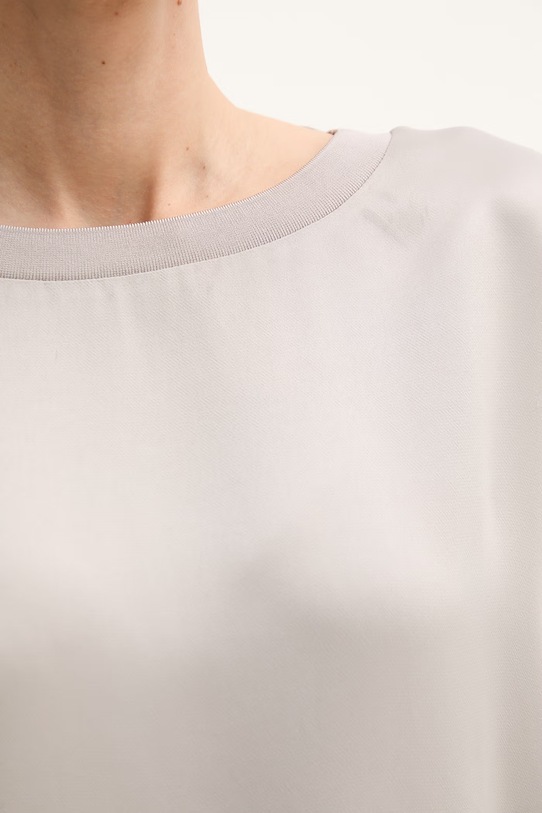 Sisley bluzka damska z wiskozy 52BZLQ0AN szary