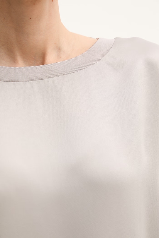 Sisley bluzka damska z wiskozy 52BZLQ0AN szary