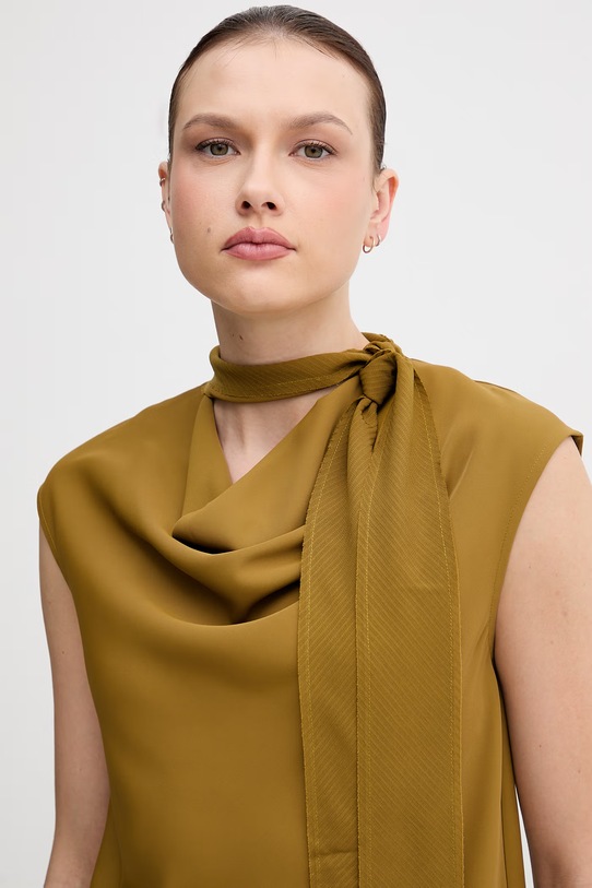 Sisley blúzka dámska zelená 5SLFLQ0AS