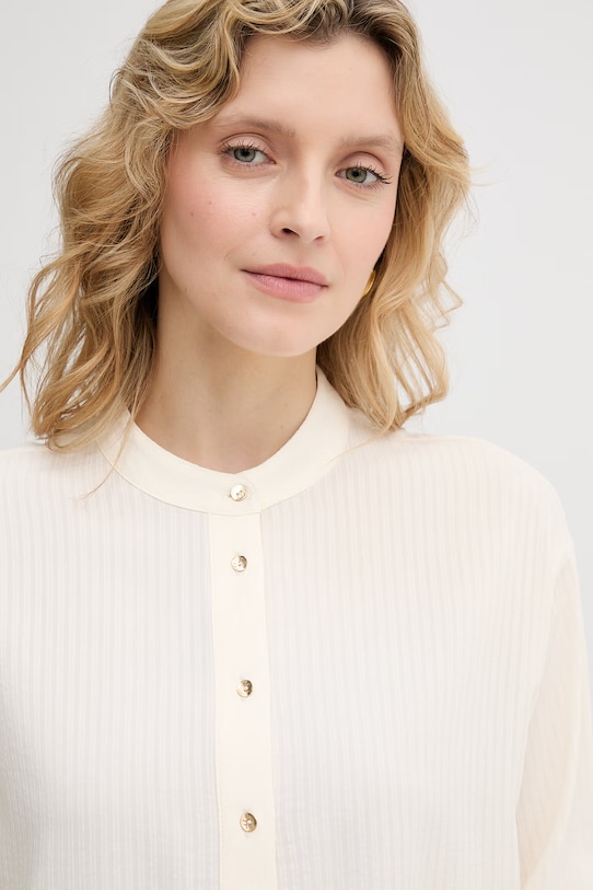 United Colors of Benetton bluzka damska z wiskozy beżowy 5X0VDQ0DD