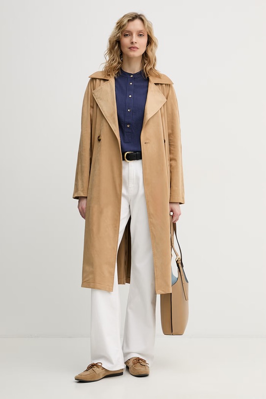 United Colors of Benetton bluzka damska z wiskozą 5X0VDQ0DD granatowy SS26