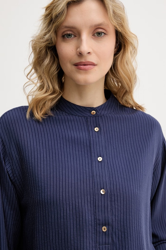 United Colors of Benetton bluzka damska z wiskozą granatowy 5X0VDQ0DD