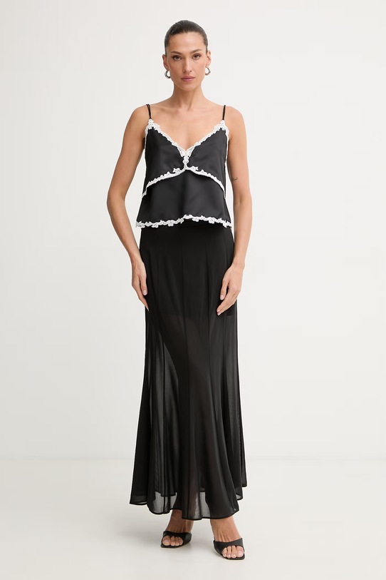 Pinko μπλούζα με τιράντες γυναικεία 106893.A3AV μαύρο SS26