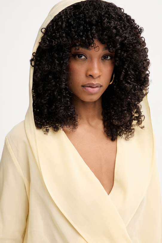 Pinko bluzka damska z wiskozą żółty 106848.A3B2