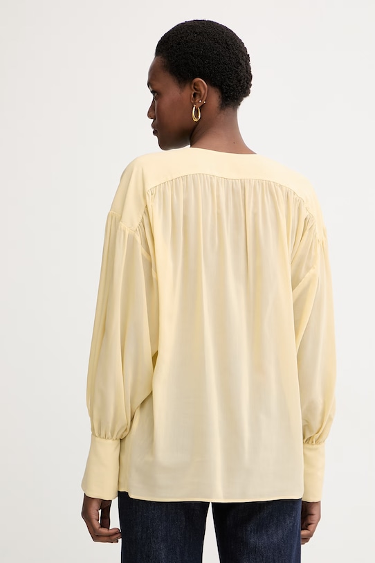 Oblačila Pinko bluza ženska z viskozo 106846.A3B2 rumena