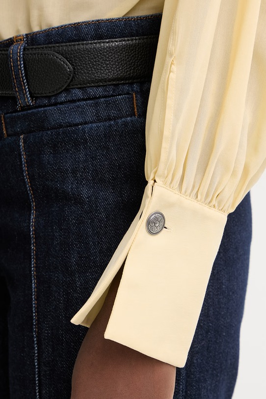 Pinko bluzka damska z wiskozą 106846.A3B2 żółty