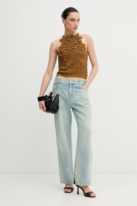 Pinko ženské bavlněné 106863.A3B8 hnědá SS26