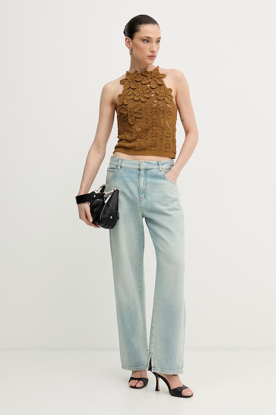 Pinko ženské bavlněné 106863.A3B8 hnědá SS26