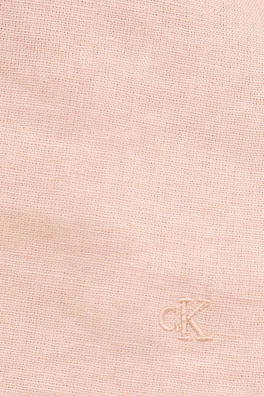 Calvin Klein Jeans camicetta con spalline da donna con lino LV047F119G arancione