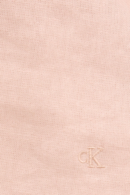 Calvin Klein Jeans camicetta con spalline da donna con lino LV047F119G arancione