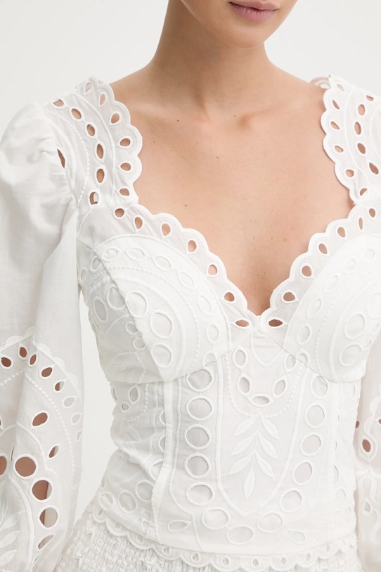 Charo Ruiz Ibiza bluzka Bass 263103 biały