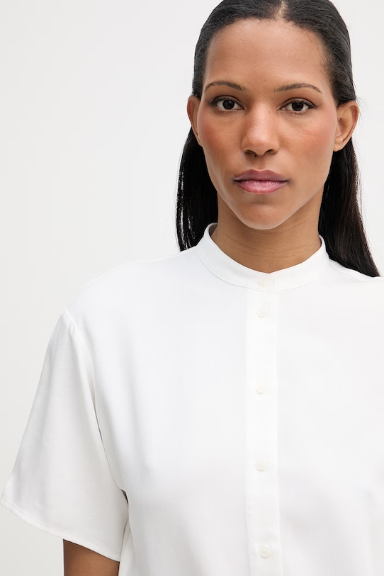 Marc O'Polo koszula damska z lyocellu beżowy 5000008150