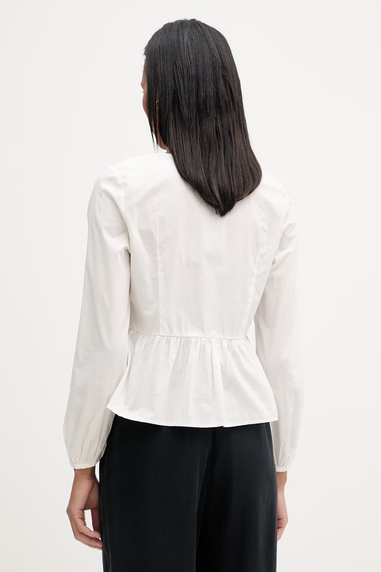 Одяг Marc O'Polo Блузка із рюшами жіноча бавовняна 5000009553 бежевий