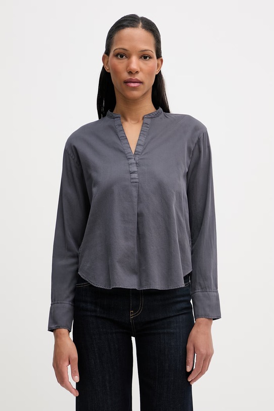 Marc O'Polo bluzka damska bawełniana szary 5000013384